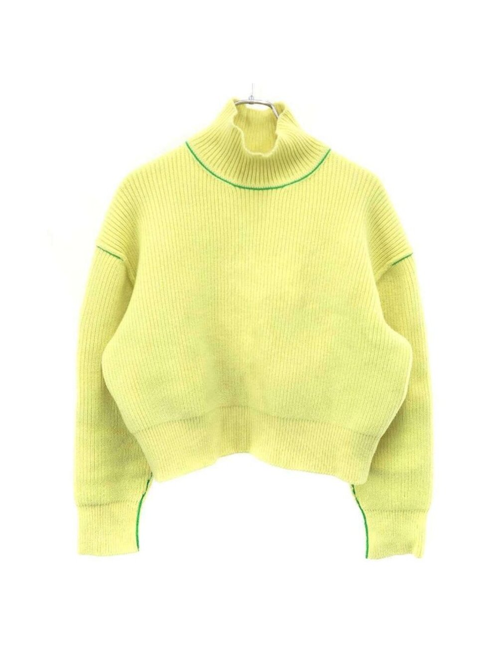 Bottega Veneta Cashmere Mock Neck Knit Sweater Yellow